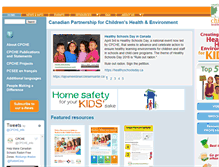 Tablet Screenshot of healthyenvironmentforkids.ca